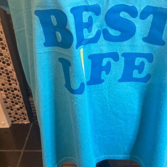 Disney Parks Living my best life T-shirt, size 2X, fair used condition - Picture 6 of 10